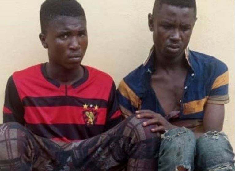 Kosisochukwu Onyemerem and Emeka Kalu were arrested after a gun fight with police in Onitsha, Anambra State