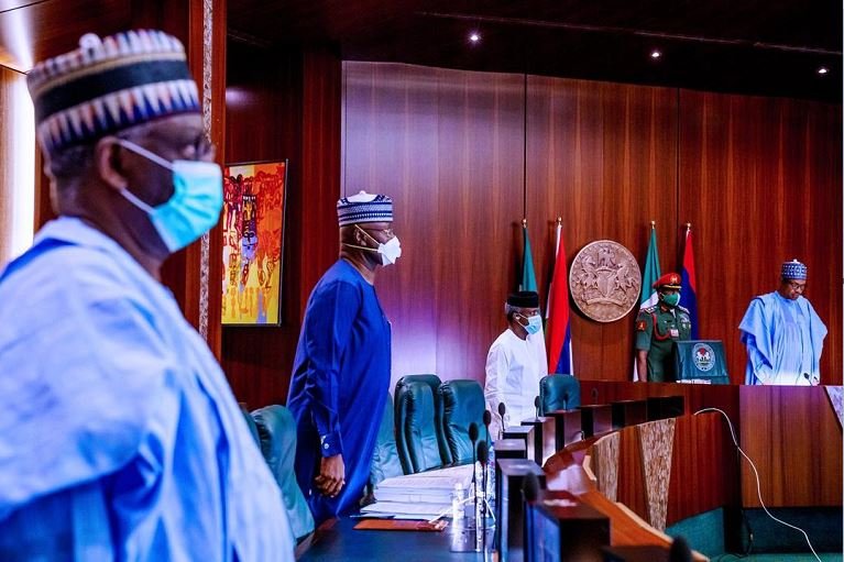 quit borrowing President Muhammadu Buhari presides over FEC meeting