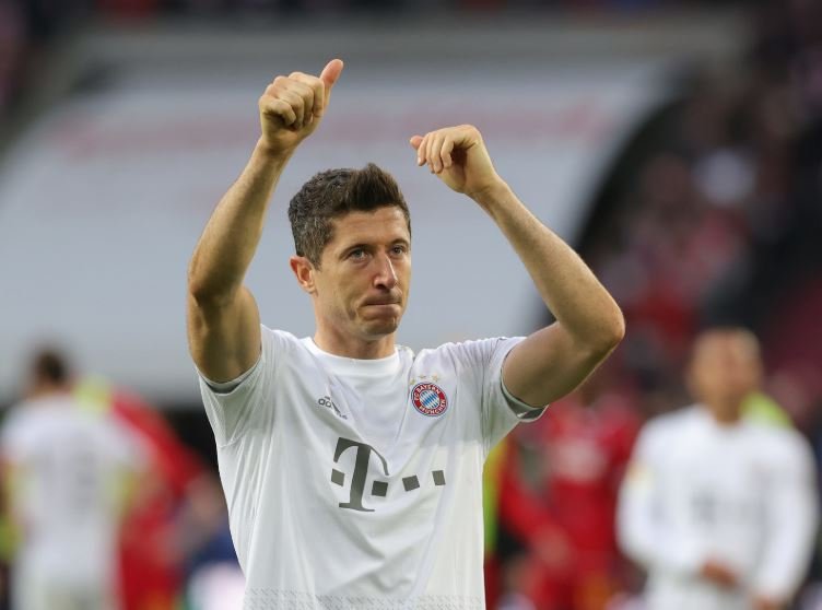 Robert Lewandowski's penalty was his 40th goal of the season for Bayern Munich