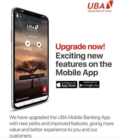 UBA mobile app has been upgraded