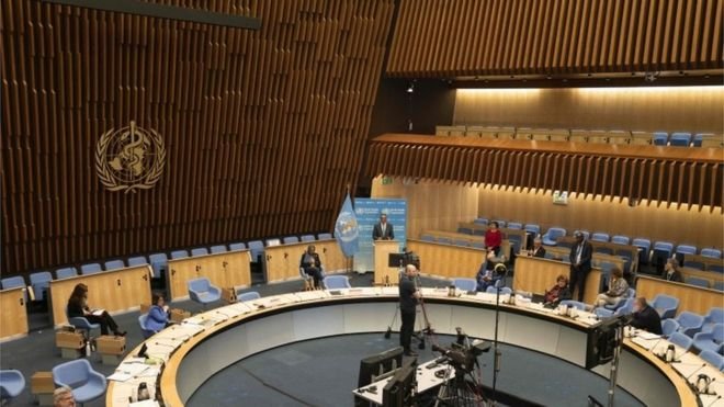 WHO member states of the World Health Assembly met online