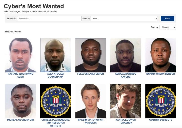 FBI asks for tips to help them nab six Nigerian nationals involved in email scam