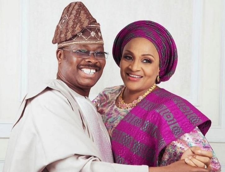 Governor Abiola Ajimobi and Mrs Florence Ajimobi