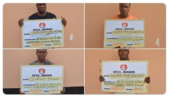 Internet fraudsters have been jailed by an Abeokuta court