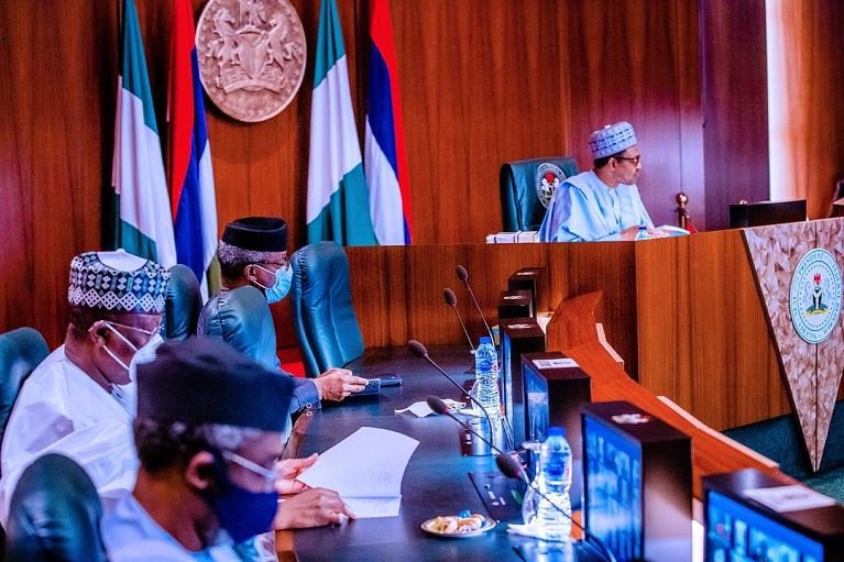 President Muhammadu Buhari attended the APC NEC meeting at the Council Chambers