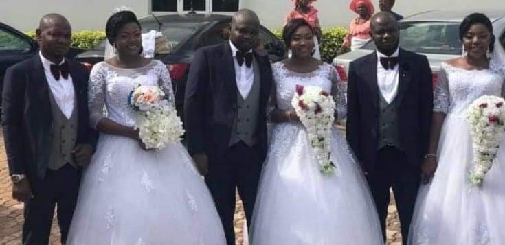 Triples brothers marry triplet sisters in Enugu