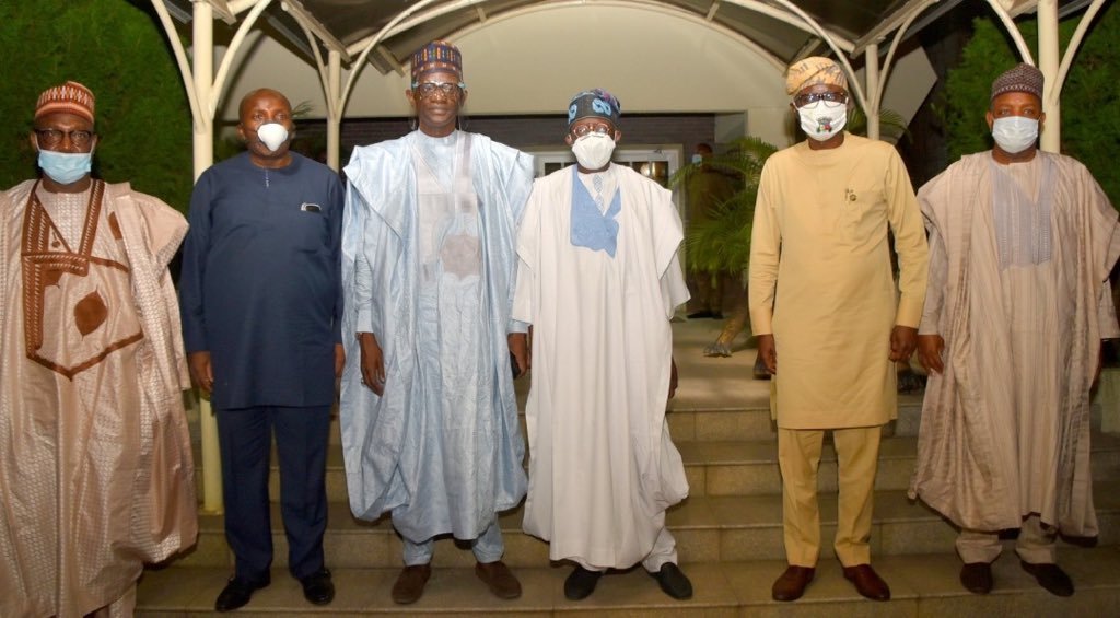 APC Caretaker/Extraordinary National Convention Planning Committee met with a national leader, Asiwaju Bola Tinubu at his residence in Ikoyi, Lagos State