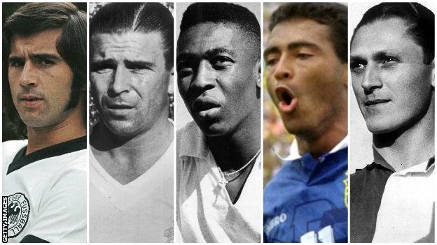 Gerd Muller, Ferenc Puskas, Pele, Romario, Josef Bican - the top five goalscorers in history