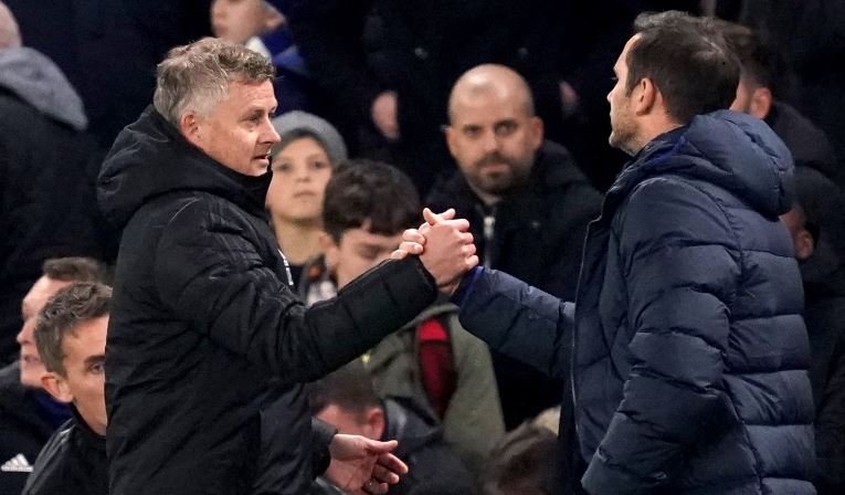 Ole Gunnar Solskjaer's Manchester United have met Frank Lampard's Chelsea three times and have won all three matches