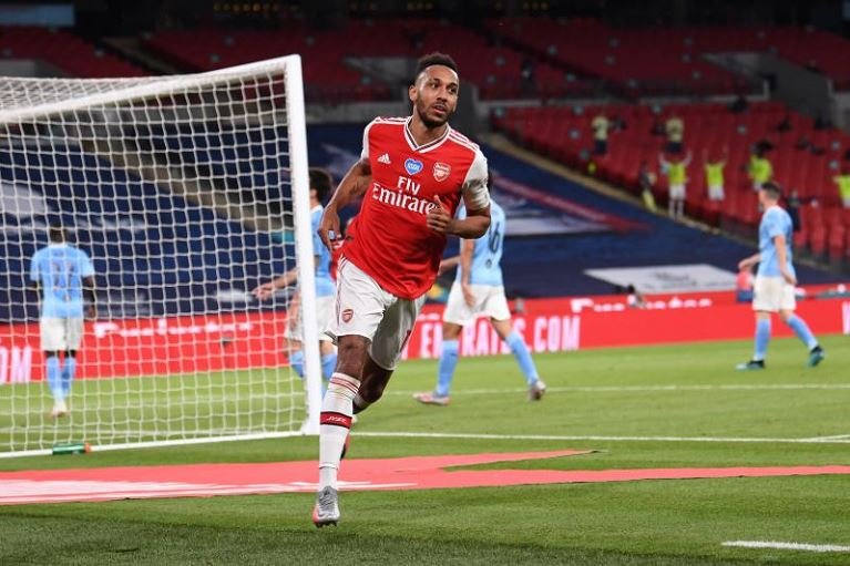 Pierre-Emerick Aubameyang scored twice as Arsenal reached the FA Cup final
