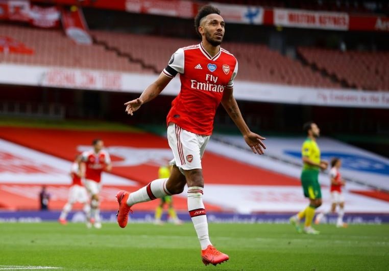 Pierre-Emerick Aubameyang's double fired Arsenal to seventh