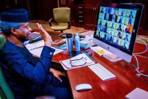 Vice President Yemi Osinbajo partaking at the Edgewood College