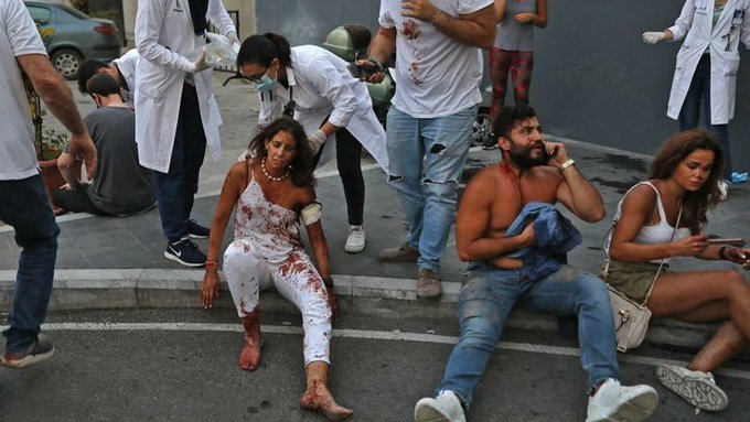 Hospitals are struggling to deal with the Beirut explosion as casualties continue to rise