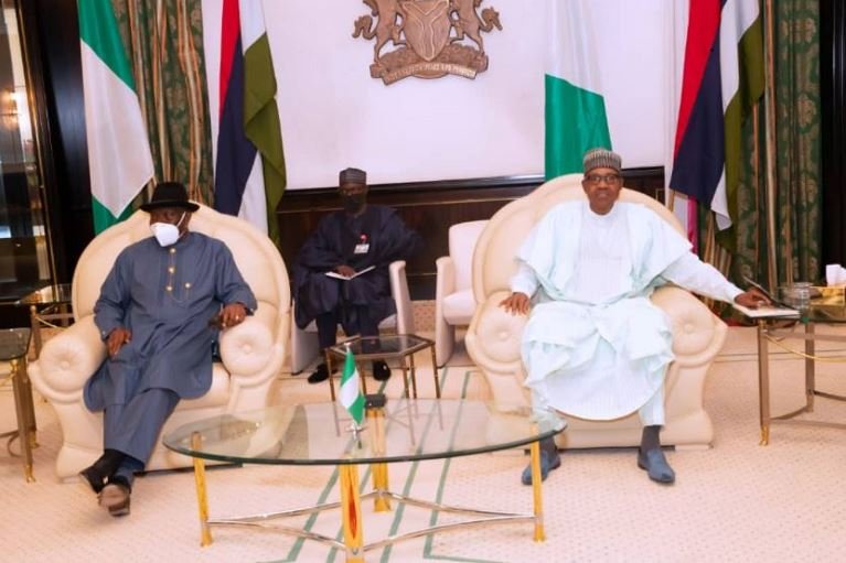 President Muhammadu Buhari received briefing from ECOWAS Special Envoy and former President, Dr Goodluck Jonathan
