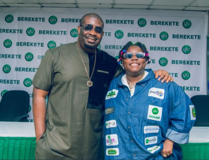 Don Jazzy and Teni Da Entertainer were two of the new ambassadors unveiled by Globacom