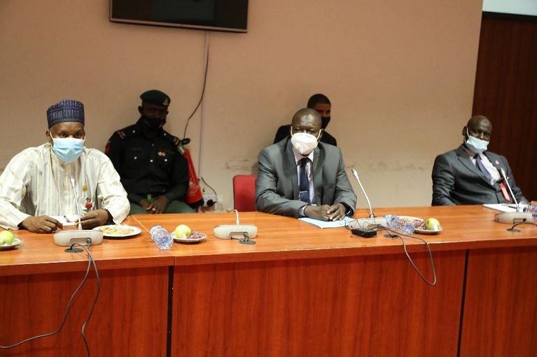 L-R Aminu Guasau; Mohammed Umar Abba and Umar Hadeja at the event with EFCC