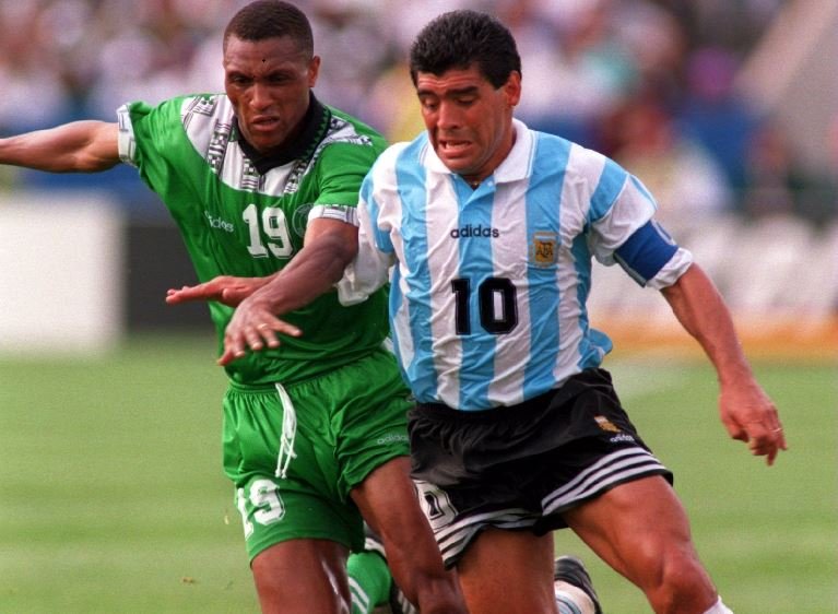 Diego Maradona played against Nigeria in the 1994 World Cup in USA