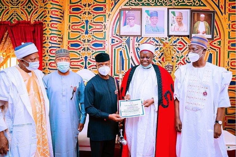 Nasarawa State Traditional Council honours Osinbajo with Madagun Jihar Nasarawa title