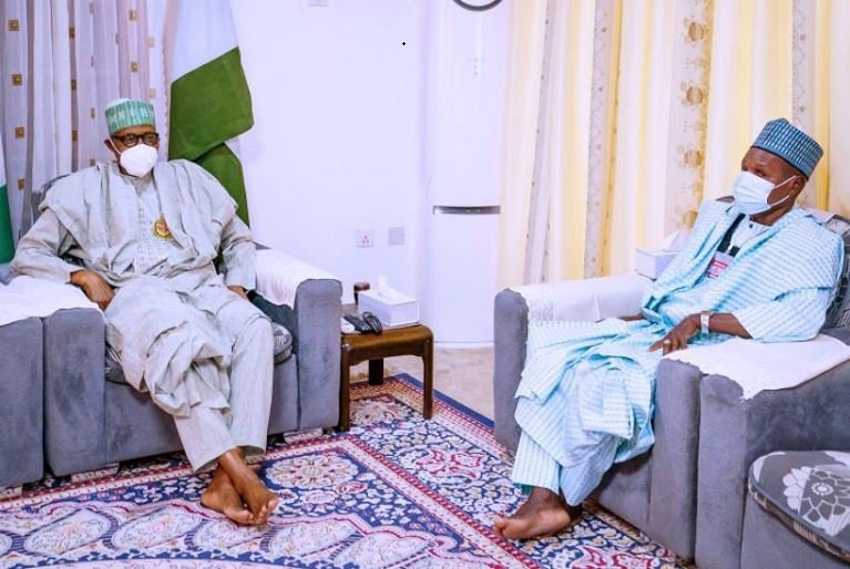 President Muhammadu Buhari received update on the abduction of GSSS students from Governor Aminu Masari of Katsina state kankara