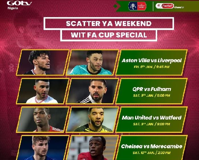 GOtv air FA Cup, La Liga and Serie A matches1