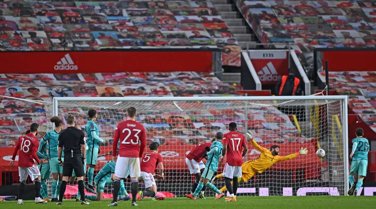 Bruno Fernades Scored a superb freekick to secure the win for Manchester United