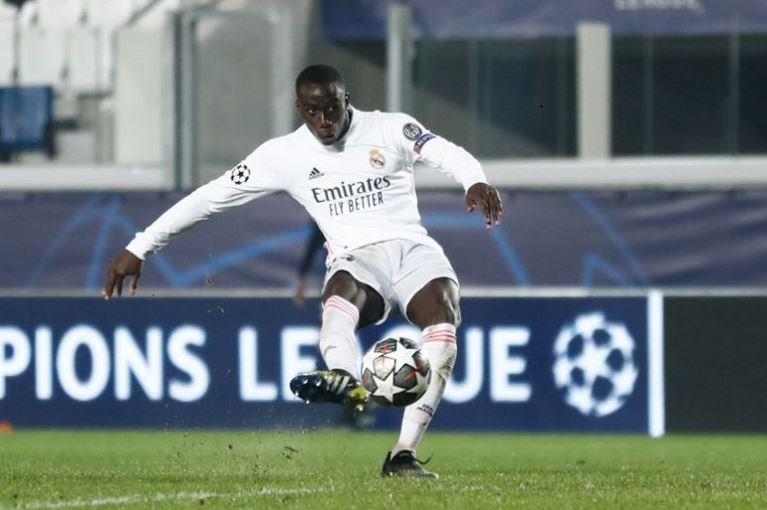 Ferland Mendy scored his first Champions League for Real Madrid