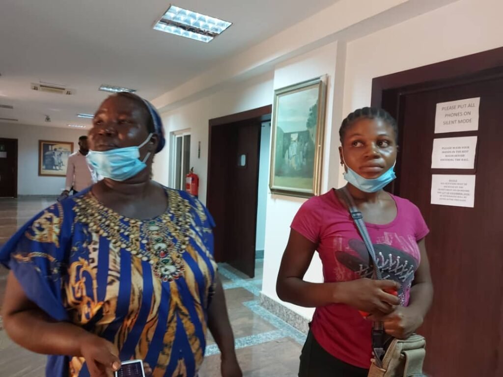 L-R: Kudirat Adeosun and Funmilayo Adeosun face the panel