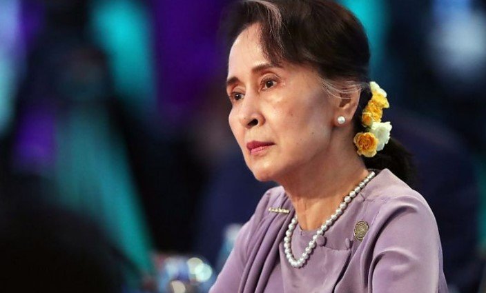 myanmar's outsted leader