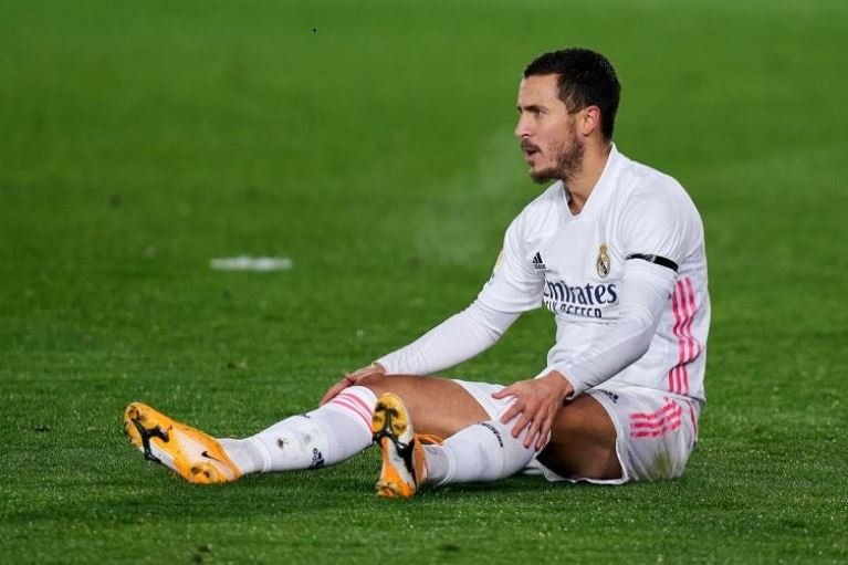 Eden Hazard has had a total of 11 injuries since making the switch from Chelsea to Real Madrid