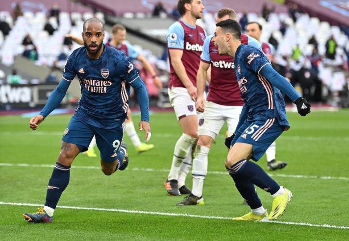 Lacazette inspires arsenal thrilling comeback aginst west ham