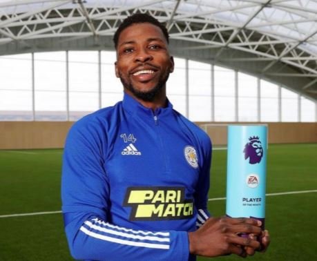 Iheanacho wins EPL player of the month award