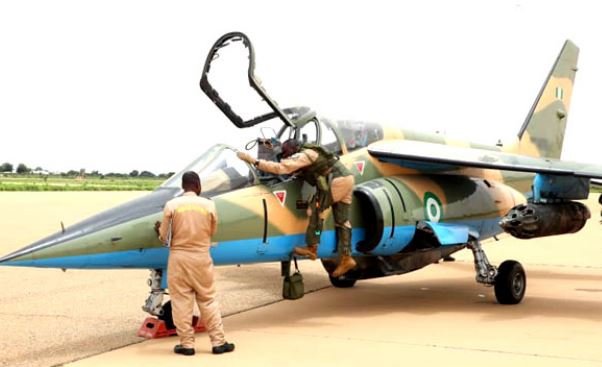 Wreck NAF Alpha Jet crashed in Borno state on the 31st of March
