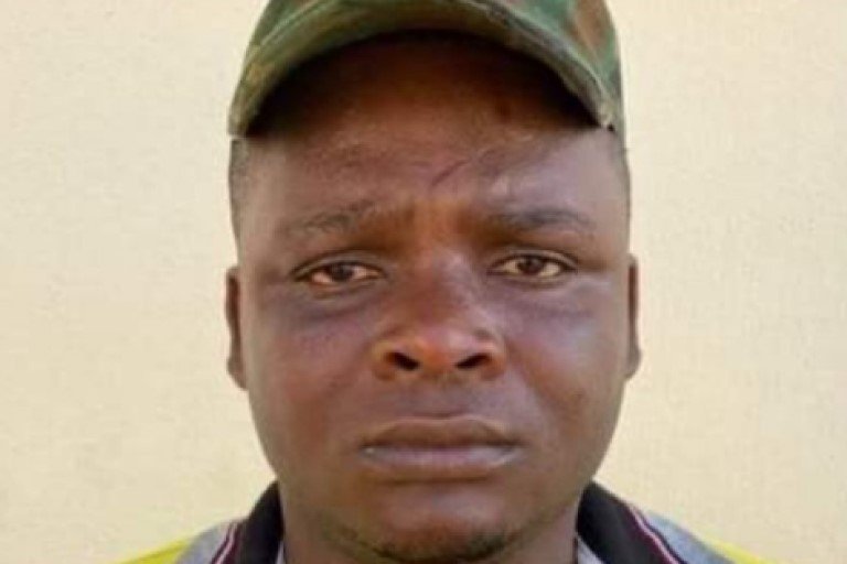 Former Army Lance Corporal, Livinus Owalum-Barnabas was arrested for training IPOB members