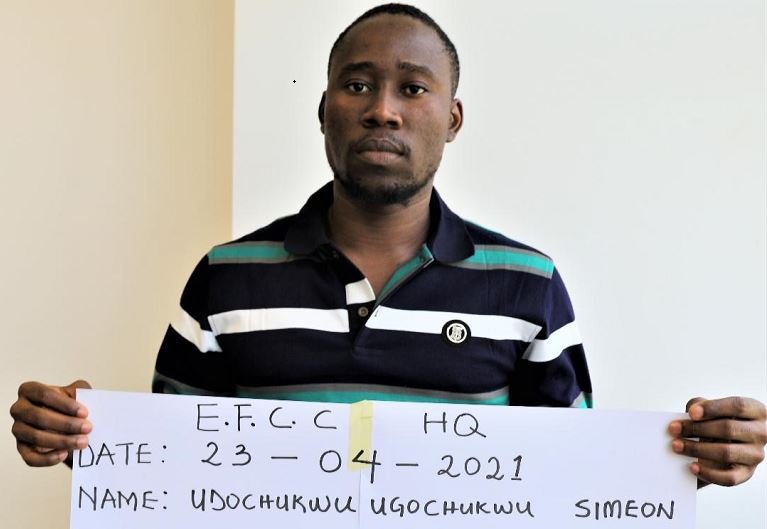 Udochukwu Ugochukwu Simeon arrested for cloning EFCC email address