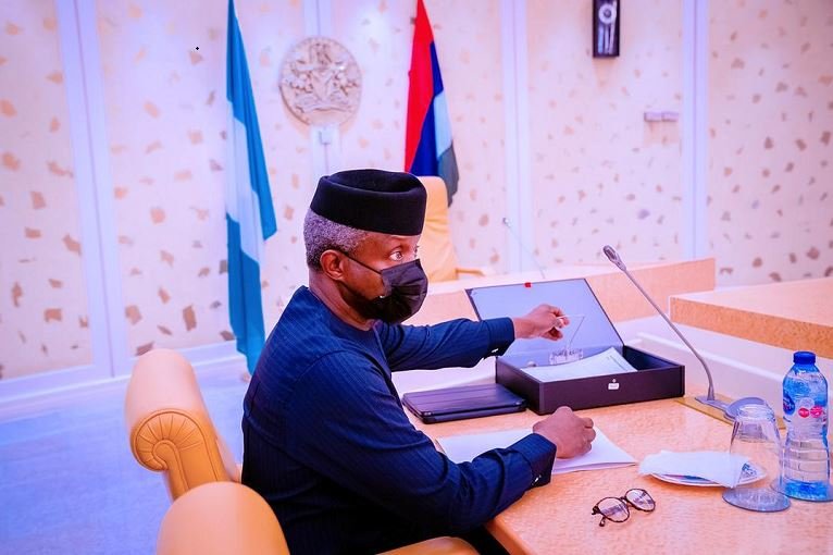 Vice President Yemi Osinbajo presiding over the weekly Federal Executive Council meeting Presidential Defence Reform Committee