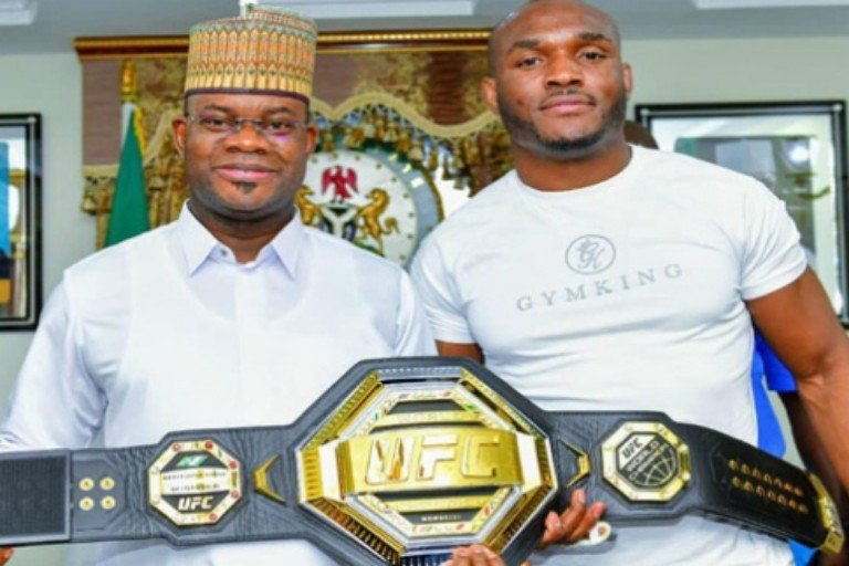 Kamaru Usman and Kogi Governor, Yahaya Bello_copy_768x512