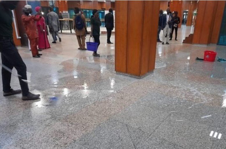 National Assembly building leaks after heavy downpour