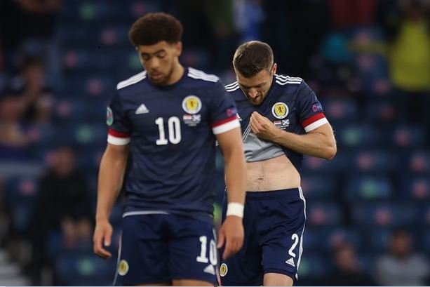 Scotland's hope of reaching the knockout stage was dashed after their 3-1 defeat