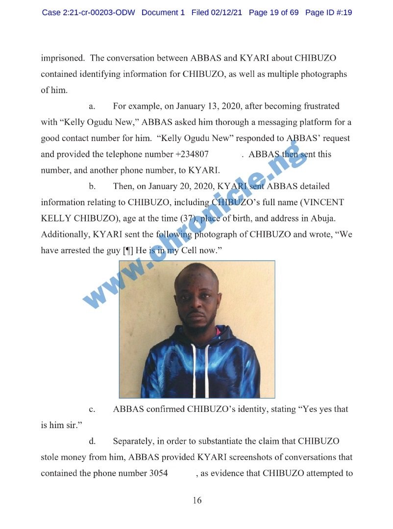 Excerpt from the court document reveals Abba Kyari's involvement with Hushpuppi