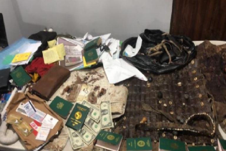 Charms and passports recovered from Igboho's residence