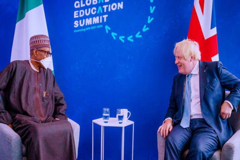 President Muhammadu Buhari an UK PM, Boris Johnson