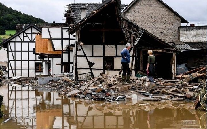 The deadly floods have left homes and cars destroyed in Germany