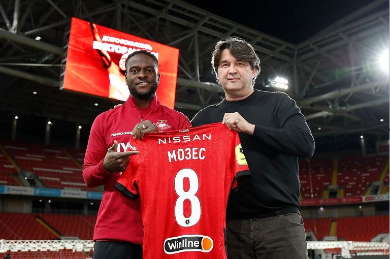 Moses scores for Spartak Moscow a day after leaving Chelsea