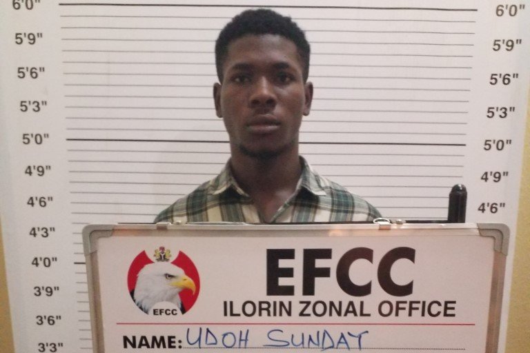 Udoh Sunday Okon was jailed for $500 Facebook scam