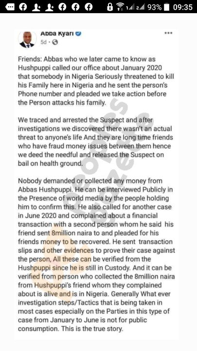 Abba Kyari Facebook
