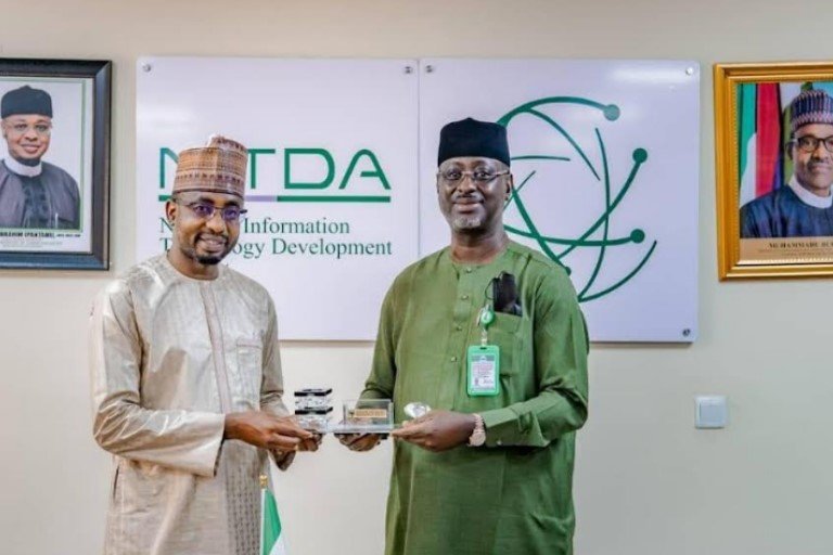 Chief Executive Officer, NITDA, Mallam Kashifu Inuwa Abdullahi CCIE and Director General of NEMA, Mustapha Habib Ahmad