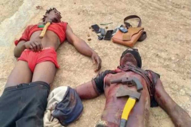 Two bandits were gunned down by police in Ogun