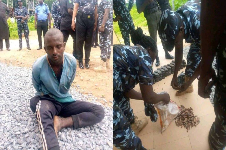 Likita Abubakar was arrested with 320 bullets and 53 magazines on his way to Jos, Plateau state