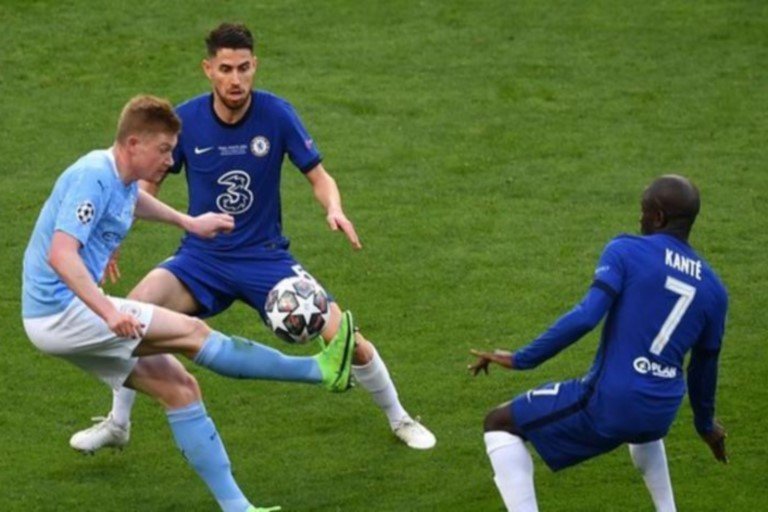 N'Golo Kante, Jorginho and Kevin DeBruyne all played in the Champions League final