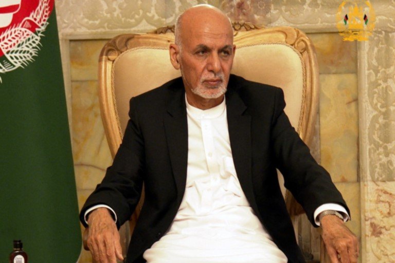 Outsted President of Afghanistan Ashraf Ghani